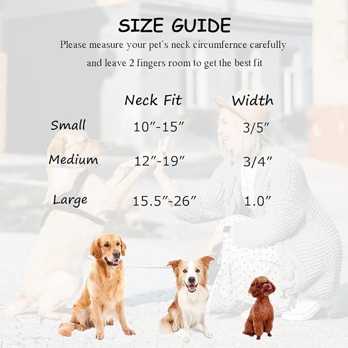 Soft Cotton Dog Collar with Metal Buckle Adjustable Heavy Duty Comfy Corduroy Collars for Small Medium Large Dogs,Lilac,Large