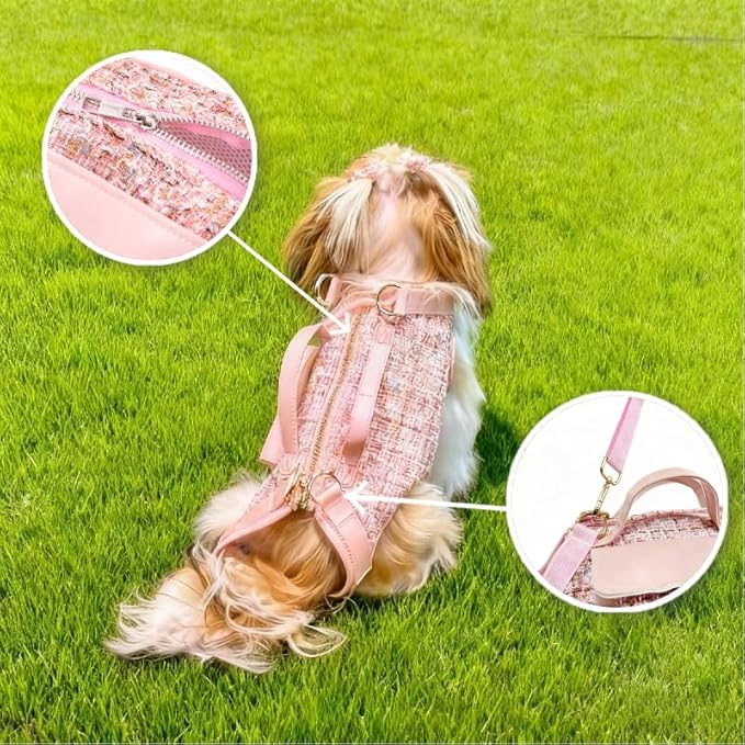 Dog Lift Harness Backpack for Small Dogs, Adjustable Straps Dog Sling Carrier for Hiking, Travel, Outdoor ā Black Medium
