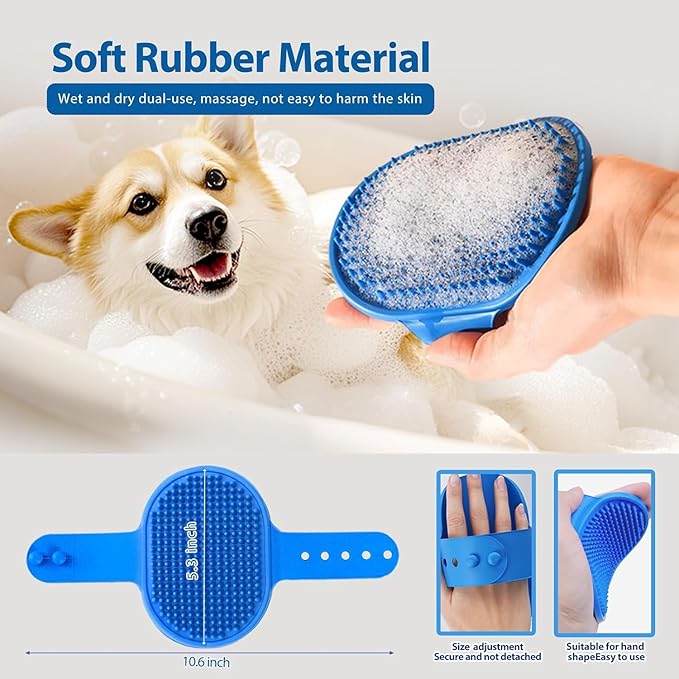 5-in-1 Pet Grooming Kit: Deshedding Rake, Nail Clipper, Grooming Gloves & Massage Brush for Dogs and Cats (Nail Clipper Set)