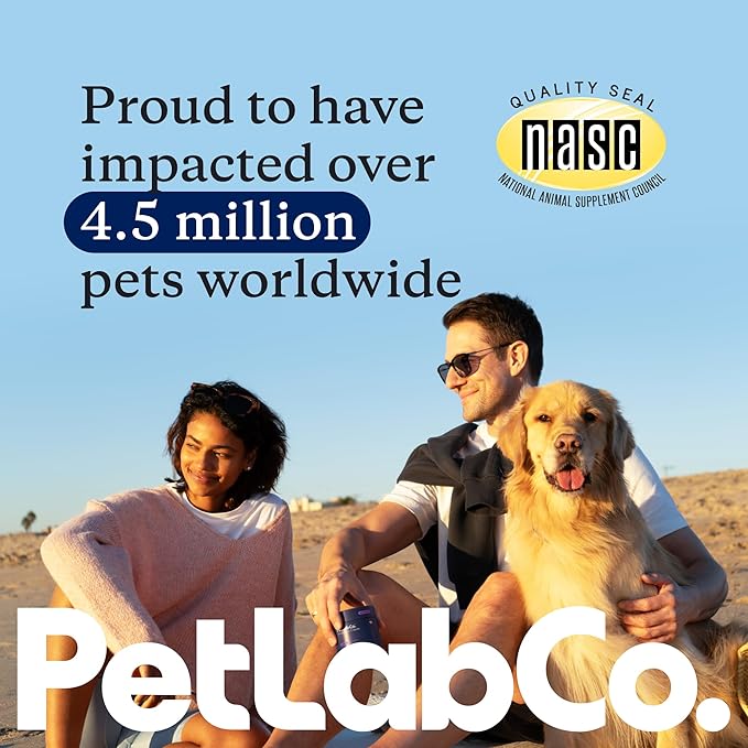 PetLab Co. Probiotics for Dogs, Support Gut Health, Occasional Diarrhea, Digestive Health & Seasonal Allergies - Pork Flavor - 30 Soft Chews - Packaging May Vary