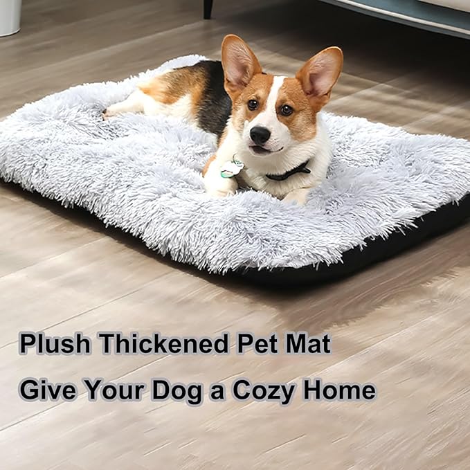 Dog Crate Mat, Dog Bed for Large Dogs, Comfy Fluffy Kennel Pad Anti-Slip for Dog beds & Furniture, Quilted Dog Bed for Pets for Medium/Small Dogs Cats (Color : A1, Size : 25x18)