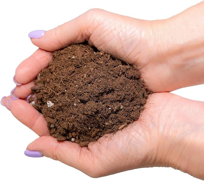 GARDENERA Premium Bamboo Potting Soil Mix - (20 Quarts Bag)