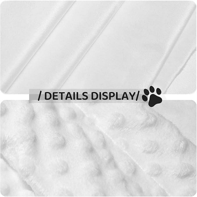 Two Sided Plush Pet Blanket for Crates Carriers Home Use, Colorful Pattern Adorable Frog Face Pattern, Reversible Throw with Cozy Dot Fabric and Silky Reverse for Small Large Pets