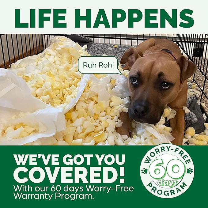 Furhaven Memory Foam Dog Bed for Extra Large Dogs w/ Removable Washable Cover, For Dogs Up to 180 lbs - Ultra Plush Faux Fur & Suede Luxe Lounger Contour Mattress - Cream, Giant/XXXL
