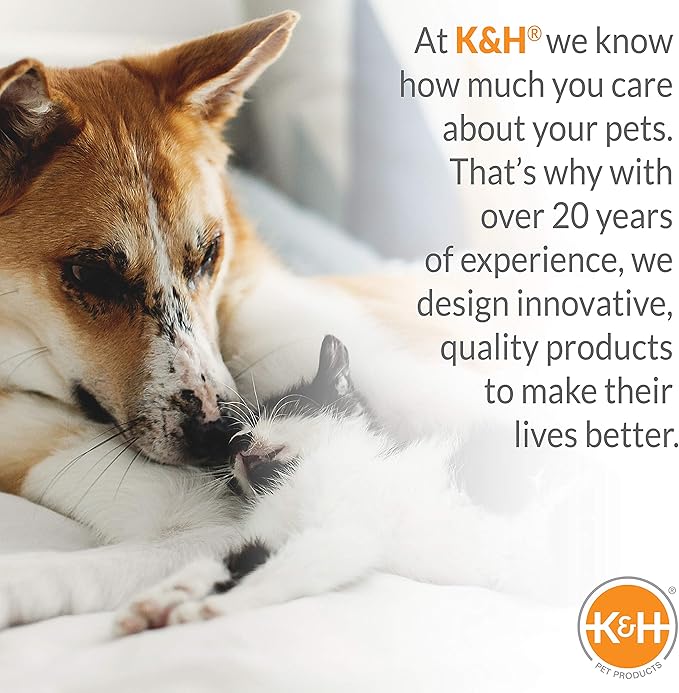 K&H Pet Products Outdoor Elevated Dog Cot, Breathable Cooling Elevated Cot Hammock Pet Bed for Large Dogs, Washable Mesh Cover, Raised Metal Frame, Collapsible, Portable - Large 42 X 30in Taupe