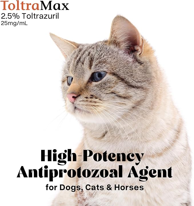 Toltrazuril 2.5% for Horses, Dogs, Cats, 500mL/16.9 Ounce, for Non-Food Chain Animals, Alfalfa