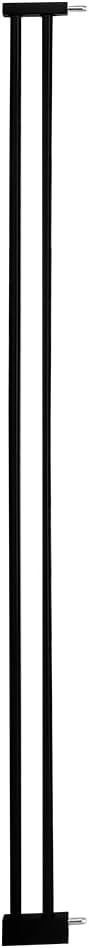 Lumizone Extra Tall Pet Gate 55.12" High Pressure Mounted 4.13" Wide Extension kit 1.37" Gap (Black, 55.12" H × 4.13" W, Extension)