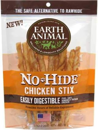 Earth Animal NoHide Chicken Stix 10 Pack (3 oz)