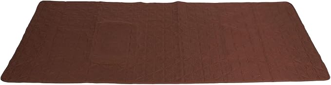 Dog Bed Cover, Pet Blanket Sofa Couch Furniture Protector for Large Dog, Noiseless Quilted Non Slip Bottom, Easy to Remove, 52x82 Inch Brown Polyester, TPU (30x70in/ 76.2x177.8cm)
