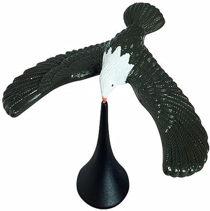 Toysmith Magic Party Trick Balancing Eagle Bird Toy (7-Inch), For Boys & Girls Ages 5+