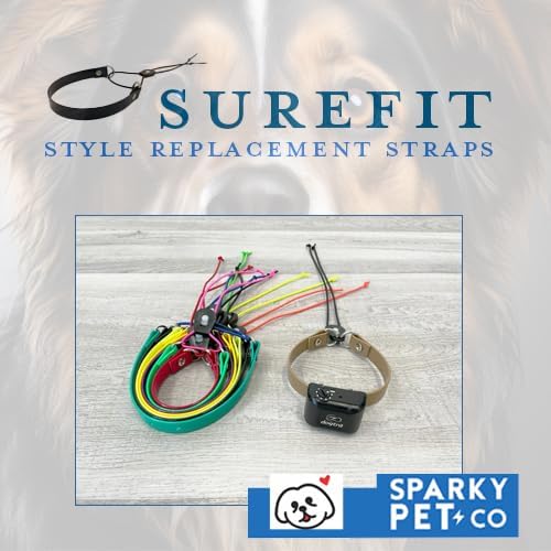 Replacement GPS eCollar with Adjustable Bungee, Multi-Hole Design, and Secure Toggle Closure for Small Dogs (Reflective Orange, Small Neck)