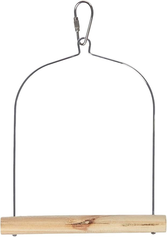 Prevue Pet Products BPV389 Natural Wood Birdie Basics Birch/Wire Swing, 5 by 7-Inch