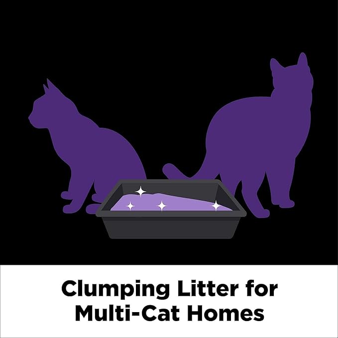 ARM & HAMMER Clump & Seal Slide Platinum Multi-Cat Clumping Cat Litter,14-Day Odor Control,EZ Clean Technology,18 lbs – No Scrubbing,Powerful Odor Eliminator,(Pack of 2)