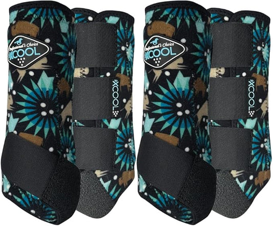 Professional's Choice 2XCOOL Sports Medicine Horse Boots | Protective & Breathable Design for Ultimate Comfort, Durability & Cooling in Active Horses | 2 Pack