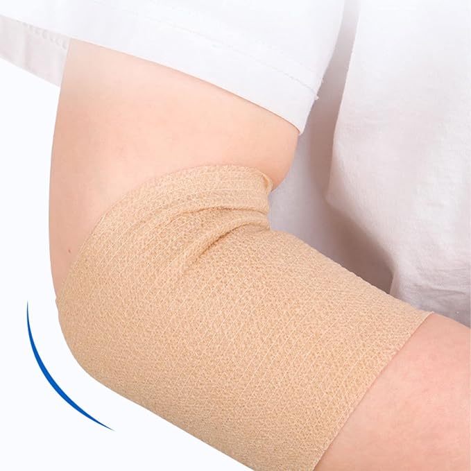 24 Pack Breathable Self Adherent Wrap, Athletic Elastic Non Woven Cohesive Bandage for Sports, First Aid Medical, Wrist, Ankle Sprains, Swelling and Vet Wrap 2 Inch 5 Yards (Rainbow Color).