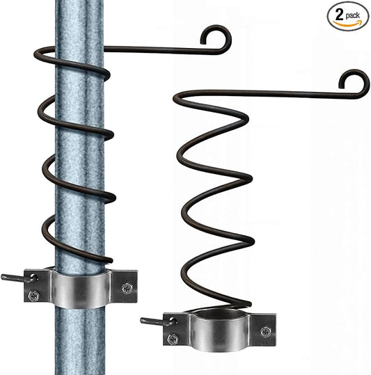 2 Pcs Automatic Chain Link Self Closing Gate Closer for Left and Right Swing Doors Suitable for 1-1/2" to 1-5/8" Diameter Door Frame Tubes, Pool, Pet Gate or Any Chain Link Closer
