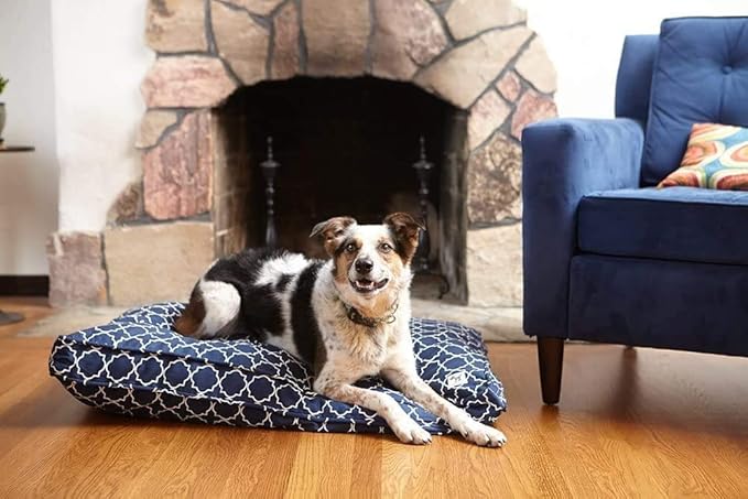Molly Mutt Sheepy Wool-Filled Crate Pad - Wool Crate Mat - Comfy Pooch Dog Bed - Comfort Cuddler - Royal Dog Bed - Wool Dog Bed- Sheepskin Dog Bed - Wool Cat Beds - Dog Crate Rug (24", Romeo & Juliet)