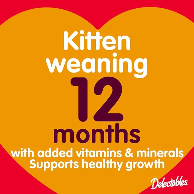 Delectables Bisque Kitten Lickable Wet Cat Treats - Tuna & Chicken (pack of 12) ( Packaging May Vary )