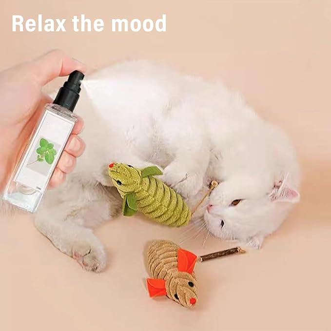 Kitty Joy Herbal Cat Joy, Herbal Cat Joy Spray, Celery Pets Catnip Spray, Catnip Spray for Indoor Cats, Cat Calming Spray, Anti Scratch Cat Spray, Cat Training Spray with Catnip, Cat Nip Spray (4PCS)