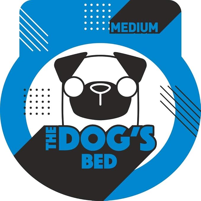 The Dog’s Bed, Medium Blue Oxford with Red Trim USA Flag Dog Bed with Central Flag 30x23.5, Memory Foam, Pain Relief, Post Surgery, Waterproof Washable Cover Cover, Veterinary Approved