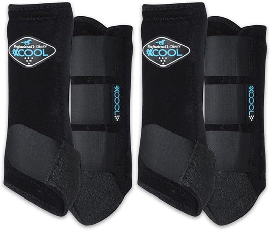 Professional's Choice 2XCOOL Sports Medicine Horse Boots | Protective & Breathable Design for Ultimate Comfort, Durability & Cooling in Active Horses | 2 Pack