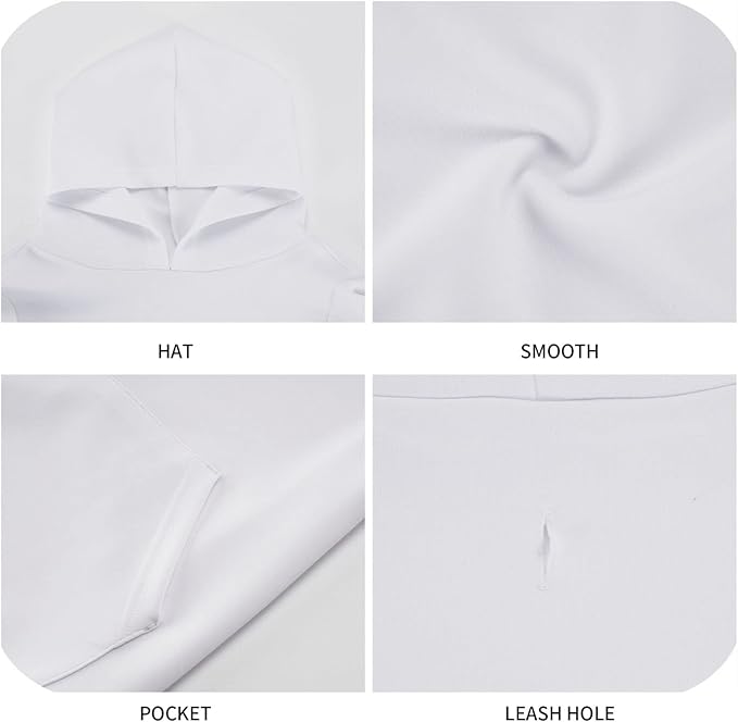 Christmas with Gingerbread Men, Candies Hoodie,Christmas Cosplay Dog Clothes with Pocket and Hat Winter Clothes Sweaters X-Large