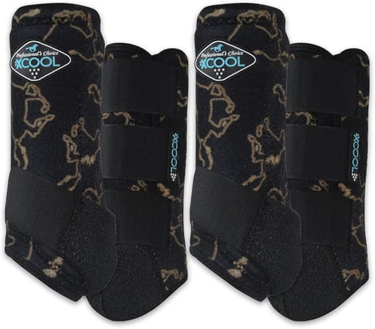 Professional's Choice 2XCOOL Sports Medicine Horse Boots | Protective & Breathable Design for Ultimate Comfort, Durability & Cooling in Active Horses | 2 Pack