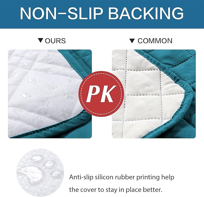 Waterproof Dog Bed Covers for Couch Protection, Water-Resistant Soft Dog Pet Blanket Anti-Slip Dog Blanket for Bed, for Furniture Bed Couch Sofa (Deep Blue,68x82inch)