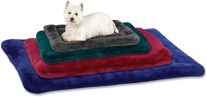Slumber Pet Plush Mats - Versatile and Comfortable Mats for Dogs and Cats - X-Large, 35"L x 22"W, Gray