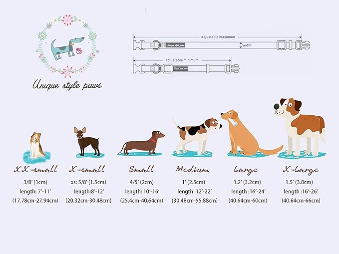 Unique style paws Halloween Dog Collar Metal Buckle Orange Pumpkin Collar Gift Durable Cute Collar for Small Medium Large Boys Girls Dogs