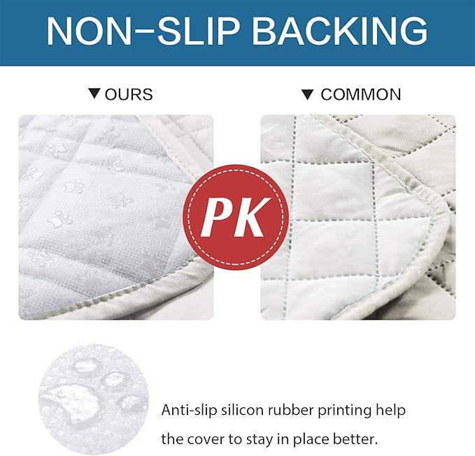 Waterproof Dog Bed Covers for Couch Protection, Water-Resistant Soft Dog Pet Blanket Anti-Slip Dog Blanket for Bed, for Furniture Bed Couch Sofa (Ivory White,30x70inch)