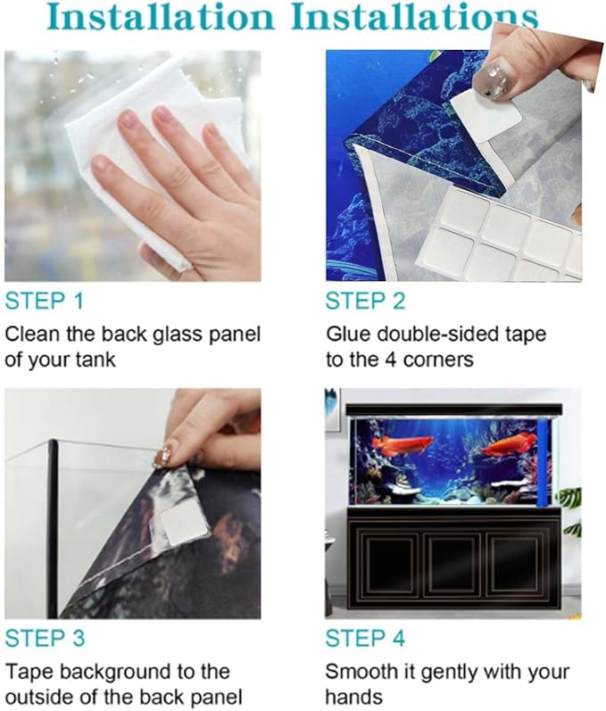 24X12IN Cosmic Spaceterrarium Background, Cool Parallel Space Themed Aquarium Reptile Habitat Background, Red Moon Aquarium Background with 10EVA Double-Sided Tape
