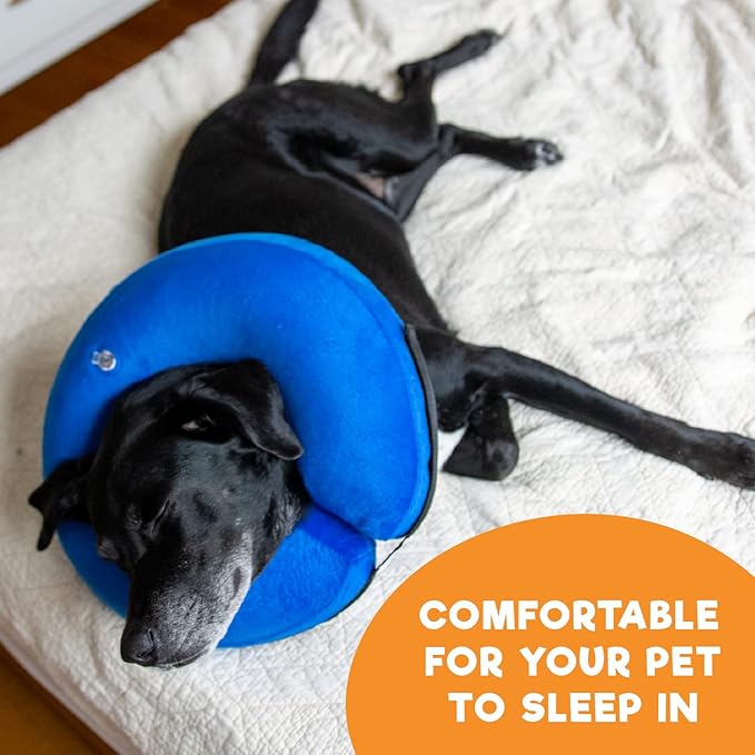 BENCMATE Inflatable Dog Cone Collar Alternative, Soft Dog Cone for Small Medium Large Dogs and Cats, Neck Recovery ECollar Donut Collar After Surgery (XXLarge, HeartShape)