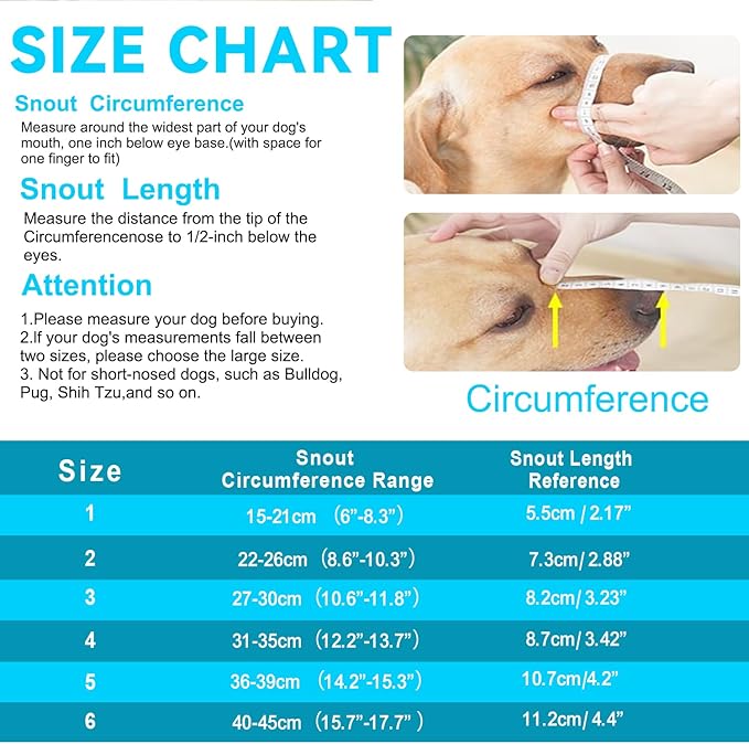 Basket Muzzle Allows Panting Drinking - Anti Biting Chewing, Sturdy Lightweight, Suitable for Grooming Trimming Training, Black, Size 2
