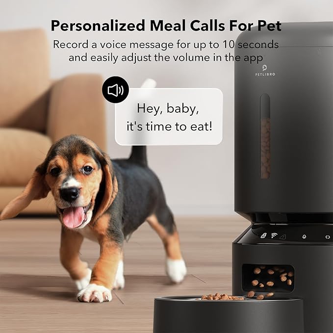 PETLIBRO Automatic Cat Feeder, 5G WiFi Automatic Dog Feeder with Freshness Preservation 5L + 6 Packs Pet Food Desiccant Bag Suitable Model PLAF001, PLAF101, PLAF005, PLAF006, PLAF103, PLAF203