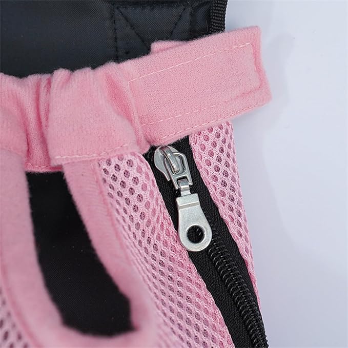 Portable Pet Carrier Backpack, Adjustable Pet Front Cat Dog Carrier Backpack Travel Bag for Small Medium Dogs Cats Puppies, Cat Backpack Carrier for Hiking Cycling (H, L)