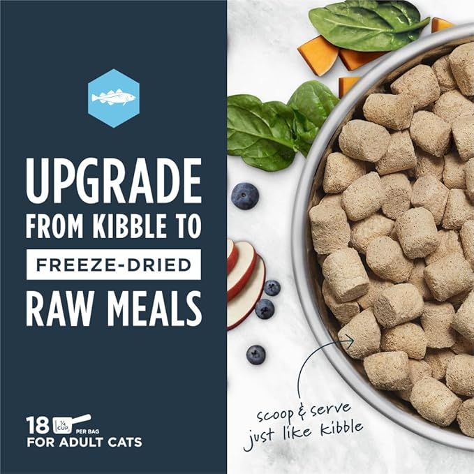 Instinct Raw Meals Freeze-Dried Pollock Cat Food, 9 oz. Bag
