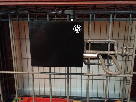 Easy Out Automated Pet Crate Opener for Single or Double Latch Crates, Activated by Remote Control or Wi-Fi Smart Plug, Model EODP1