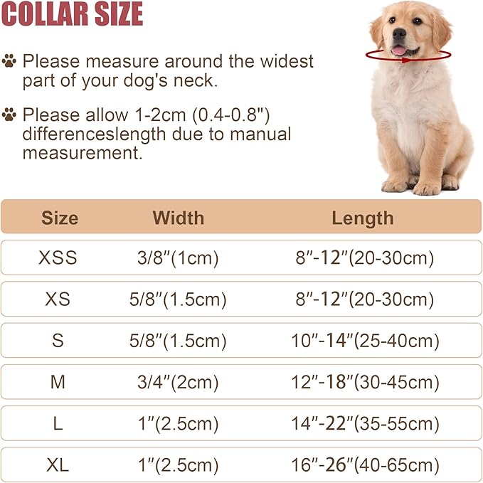 Reflective Dog Collar with Buckle Adjustable Safety Nylon Collars for Small Medium Large Dogs, Black XL