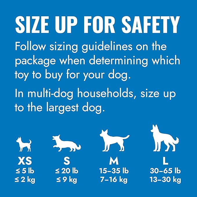 KONG Puppy - Natural Teething Rubber Chew Toy for Dogs - Stuffable Dog Toy for Extended Playtime - Chew & Fetch Toy for Puppies - for XS Puppies - Blue