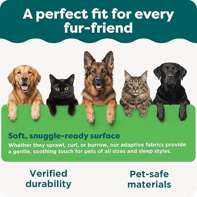 Furhaven Orthopedic Dog Bed for Large Dogs w/ Removable Bolsters & Washable Cover, For Dogs Up to 95 lbs - Plush & Velvet L Shaped Chaise - Deep Sapphire, Jumbo/XL
