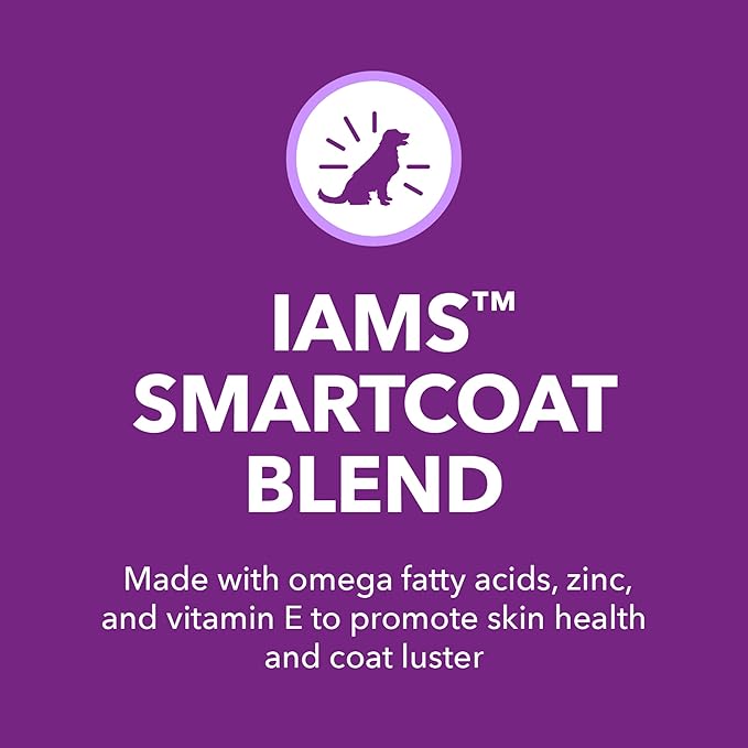 IAMS Advanced Health Skin & Coat Adult Dry Dog Food Chicken and Salmon Recipe, 13.5 lb. Bag