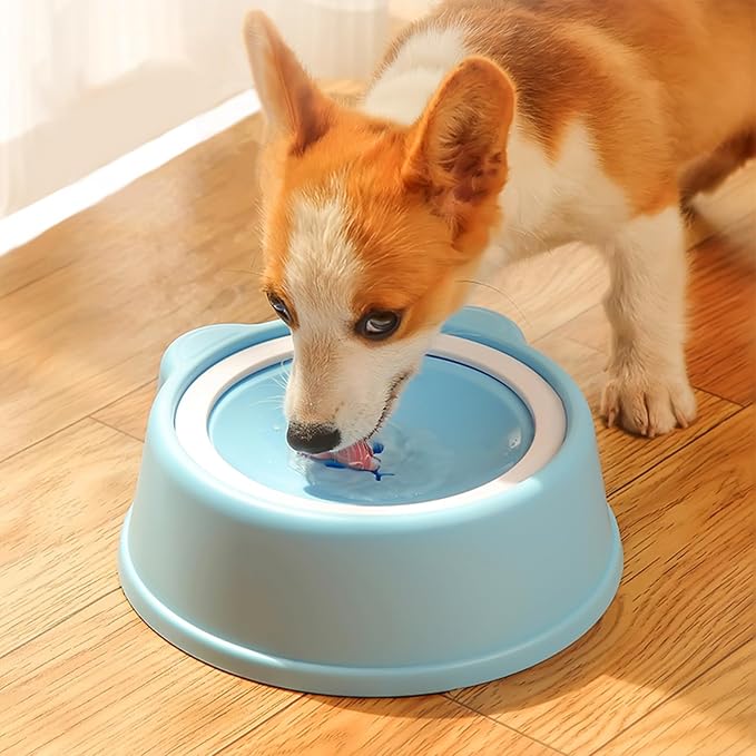 Pet Water Bowl- Portable Dog Water Dispenser, No Spill Water Bowl for Dogs with Spill-Proof Design, Perfect for Dogs and Cats, Keeps Your Pet Hydrated Anywhere (Pink)