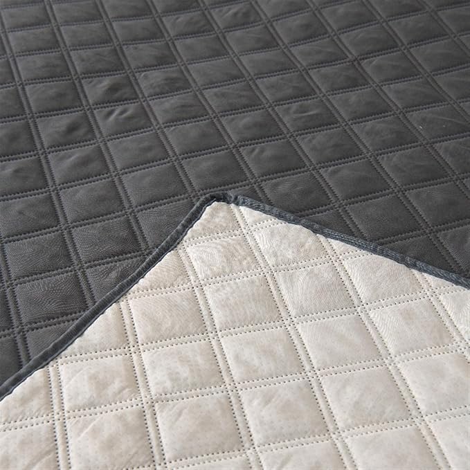 GIBZ Waterproof Dog Bed Cover Anti Slip Pet Furniture Protector Blanket Washable Thick Quilted Mat, Red, 218x208cm