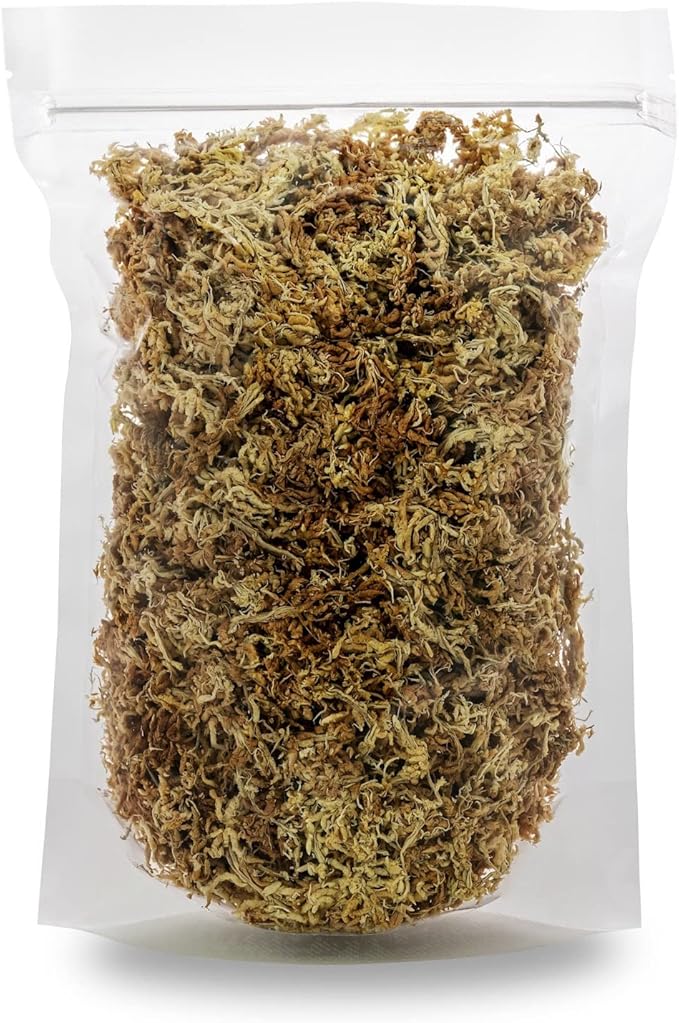 Gardenera Premium New Zealand Sphagnum Moss - Organic Hand Mixed Long Fibered Sphagnum Moss Orchid - 5 Quart