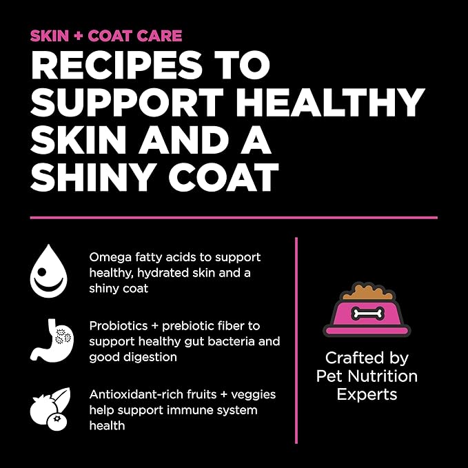 Go! Solutions Skin + Coat Care, Dry Cat Food, Chicken Recipe with Grains, 16 lb Bag