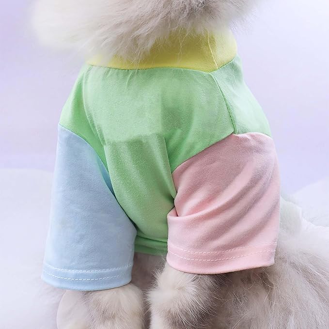 Custom Dog Birthday Shirt,Personalized Pet Apparel Print with Name Age Number,Pet Birthday Outfit,Lightweight Breathable Cotton Vest for Small Medium Large Dogs Cat (Dopamine Yellow, Small)