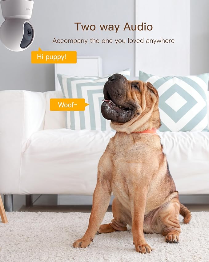 ARENTI 5G Security Camera Indoor, 4MP Pet Camera with Speaker for Dog/Cat, Baby Monitor with Phone App, Dual-Band WiFi, Auto Tracking, Super Night Vision, 2-Way Talk, Cloud & SD Card Storage
