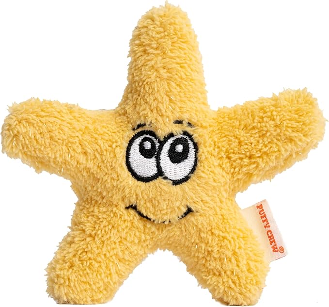 Interactive Catnip Cat Plush Toy, Ocean Theme, 5'', for All Breed Size Cats (Starfish)