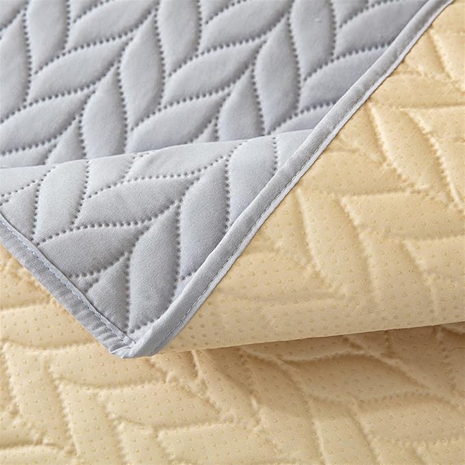 GIBZ Waterproof Dog Bed Cover Anti Slip Pet Furniture Protector Washable Blanket Large Soft Quilted Mat, Dark Grey, 100x127cm